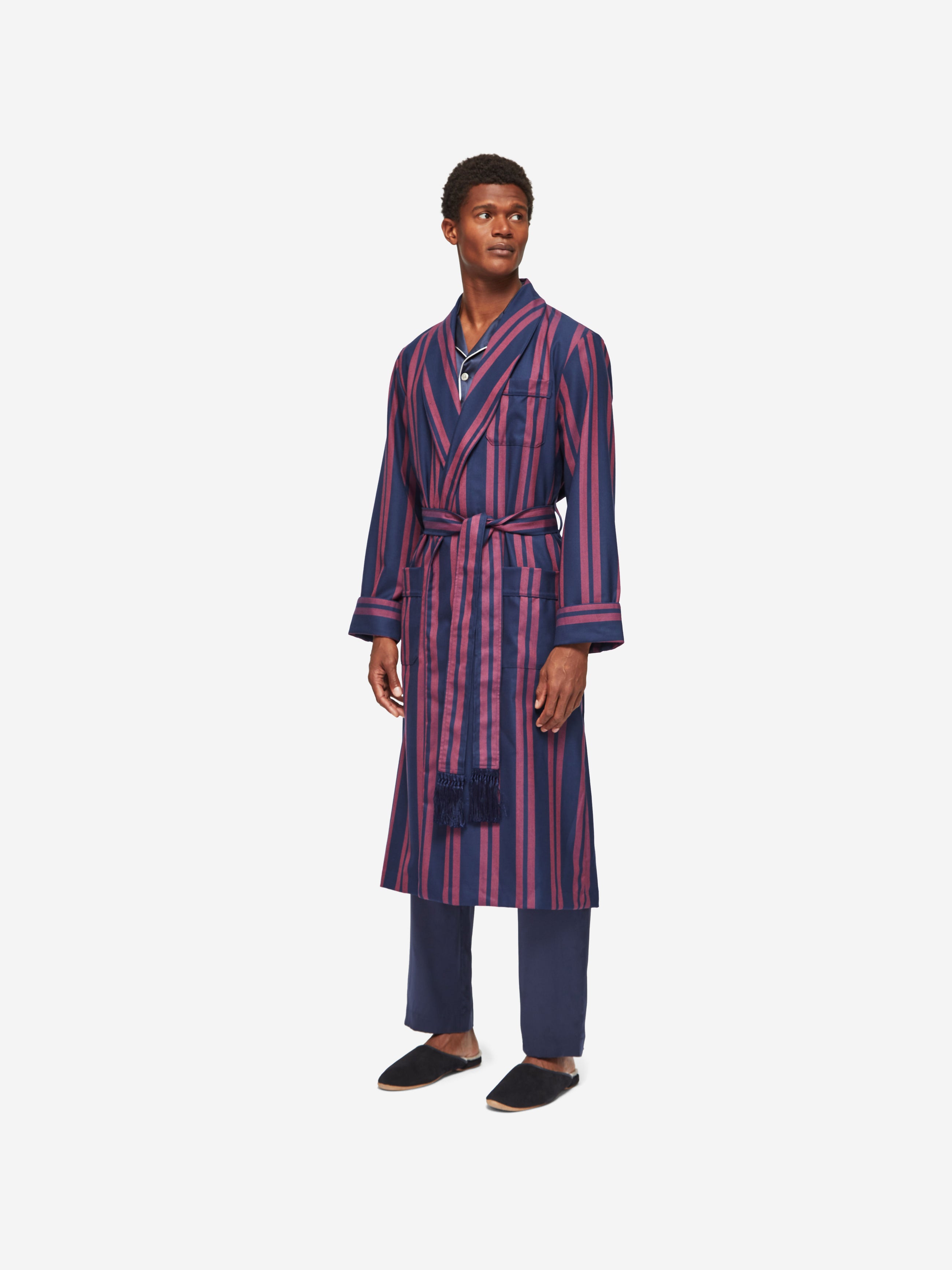 Buy Mens Wool Robe or Dressing Gown Repurposed From Vintage John Hardy  Italian Woollen Fabric From the 1940's Online in India - Etsy